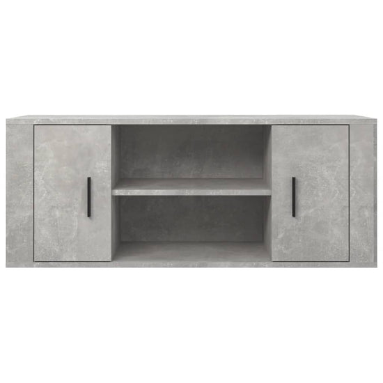 Tv-meubel 100x35x40 cm bewerkt hout betongrijs MeubelReus
