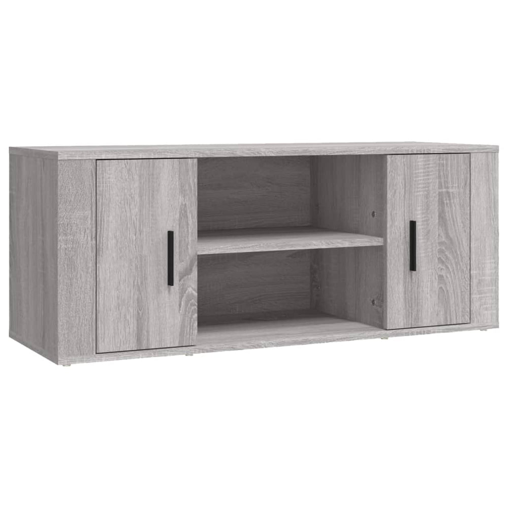 Tv-meubel 100x35x40 cm bewerkt hout grijs sonoma eikenkleurig MeubelReus