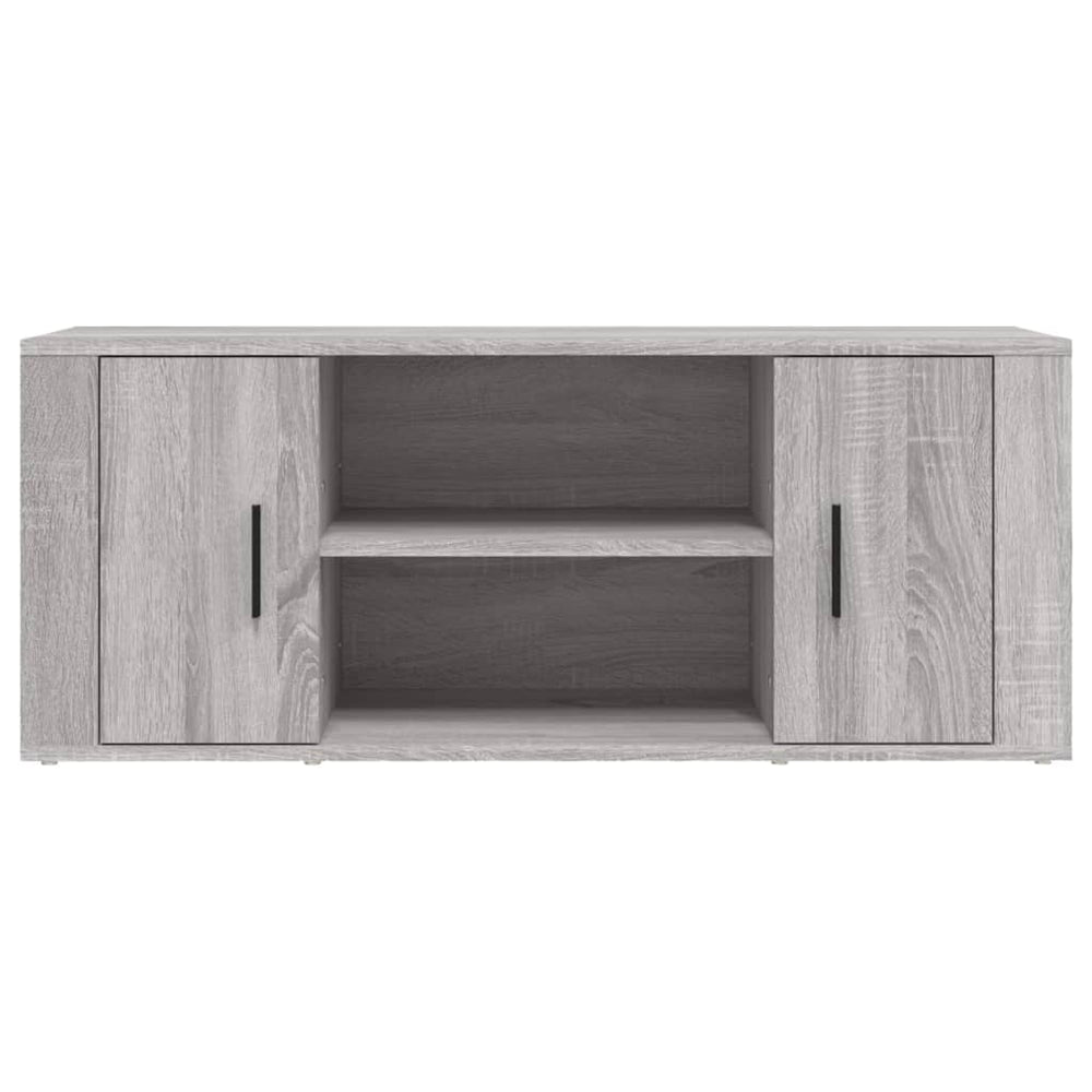 Tv-meubel 100x35x40 cm bewerkt hout grijs sonoma eikenkleurig MeubelReus