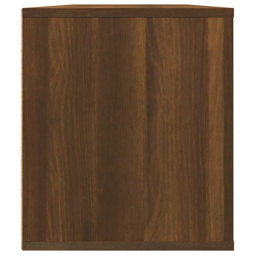 Tv-meubel 100x35x40 cm bewerkt hout bruin eikenkleur MeubelReus