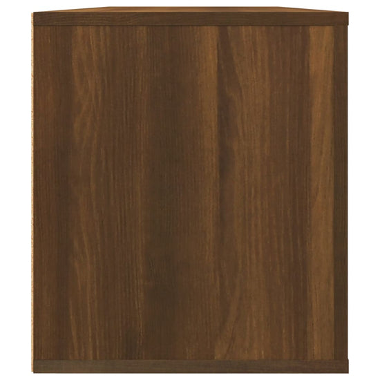 Tv-meubel 100x35x40 cm bewerkt hout bruin eikenkleur MeubelReus