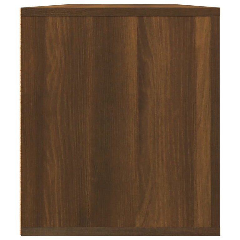Tv-meubel 100x35x40 cm bewerkt hout bruin eikenkleur MeubelReus