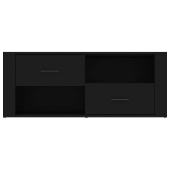 Tv-meubel 100x35x40 cm bewerkt hout zwart MeubelReus
