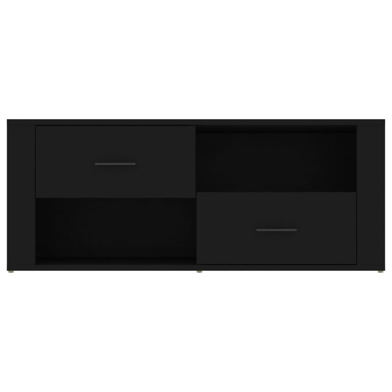 Tv-meubel 100x35x40 cm bewerkt hout zwart MeubelReus