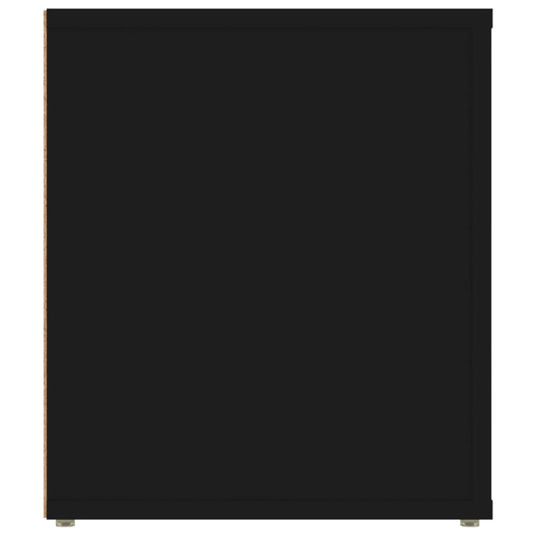 Tv-meubel 100x35x40 cm bewerkt hout zwart MeubelReus