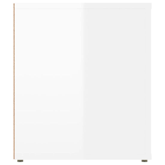 Tv-meubel 100x35x40 cm bewerkt hout hoogglans wit MeubelReus
