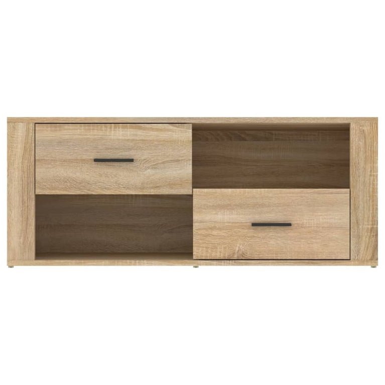 Tv-meubel 100x35x40 cm bewerkt hout sonoma eikenkleurig MeubelReus
