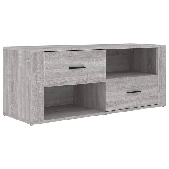 Tv-meubel 100x35x40 cm bewerkt hout grijs sonoma eikenkleurig MeubelReus