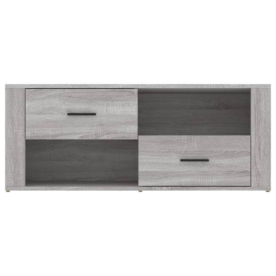 Tv-meubel 100x35x40 cm bewerkt hout grijs sonoma eikenkleurig MeubelReus