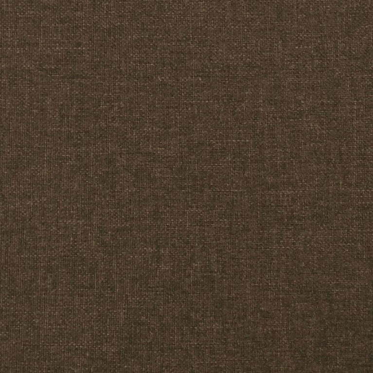Hoofdbord met randen 83x16x118/128 cm stof donkerbruin