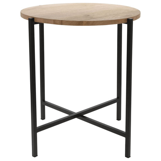 Ambiance Bijzettafel rond 45 cm hout en metaal MeubelReus