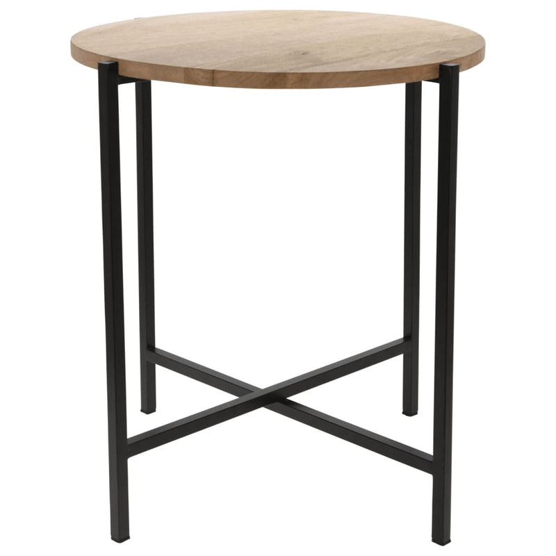 Ambiance Bijzettafel rond 45 cm hout en metaal MeubelReus