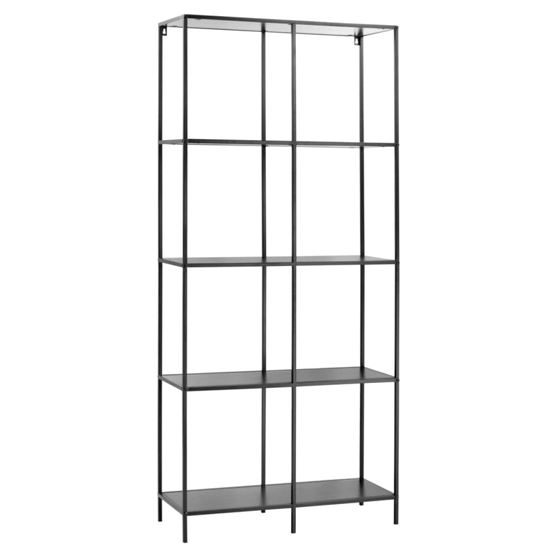 H&S Collection Wandrek 4-laags 78x30x170 cm zwart MeubelReus