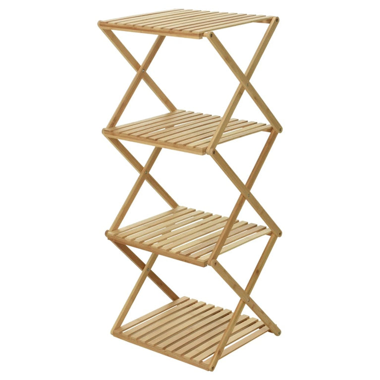Home&Styling Rek inklapbaar 4-laags bamboe