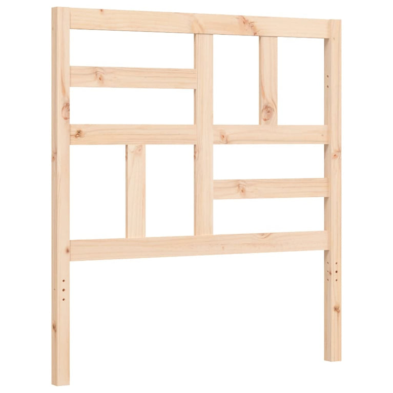 Bedframe met hoofdbord massief hout 3FT Single