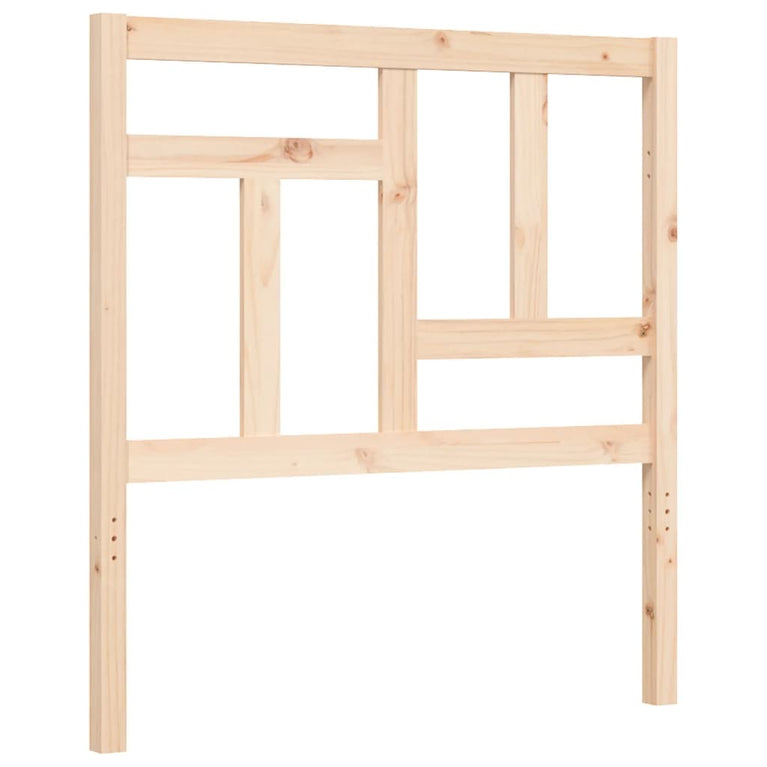 Bedframe met hoofdbord massief hout 3FT Single