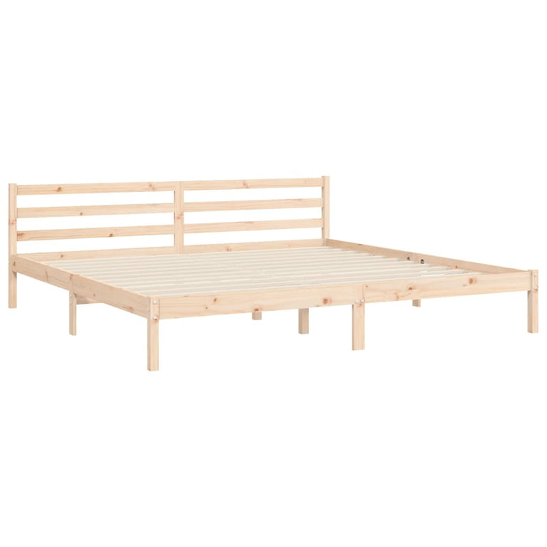 Bedframe met hoofdbord massief hout 6FT Super King