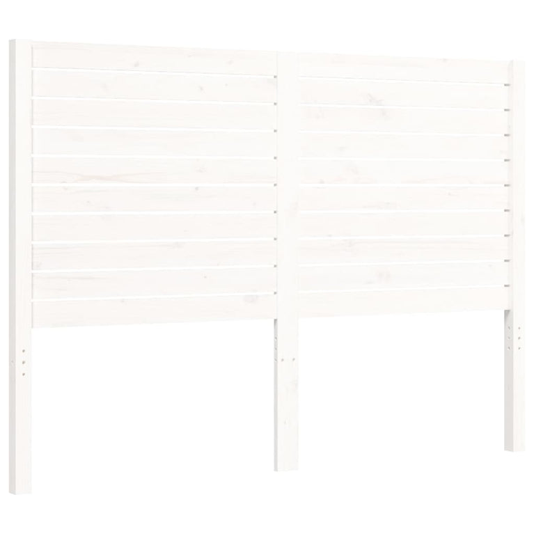 Bedframe met hoofdbord massief hout wit 4FT Small Double