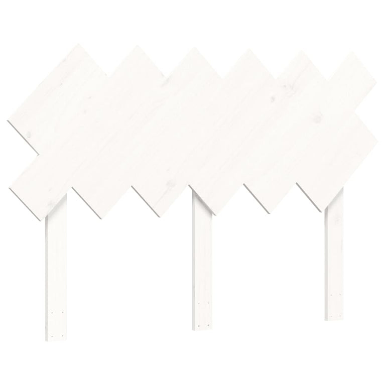 Bedframe met hoofdbord massief hout wit 4FT Small Double
