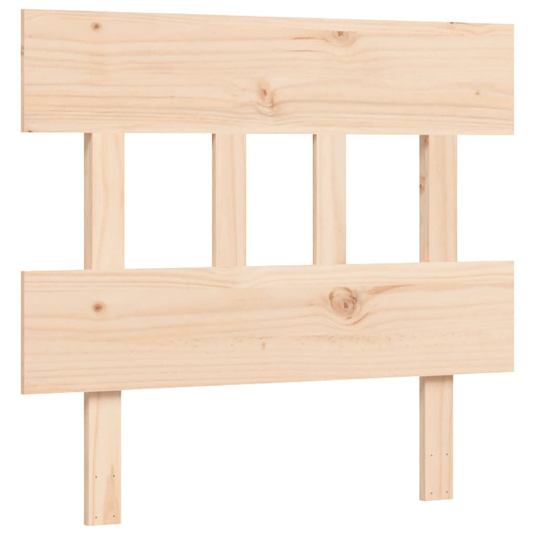 Seniorenbed met hoofdbord massief hout Single