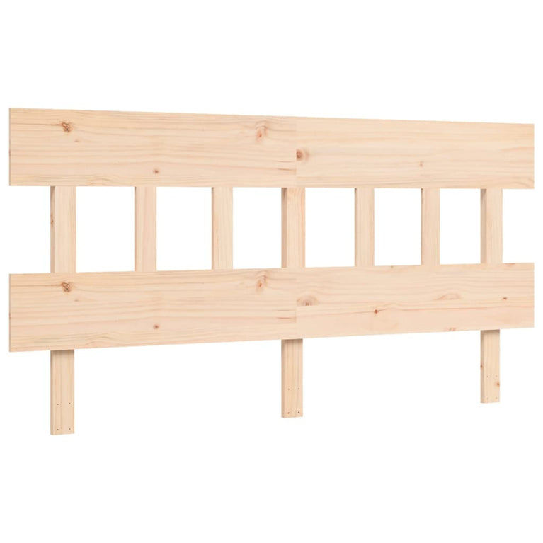 Seniorenbed met hoofdbord massief hout 160x200 cm