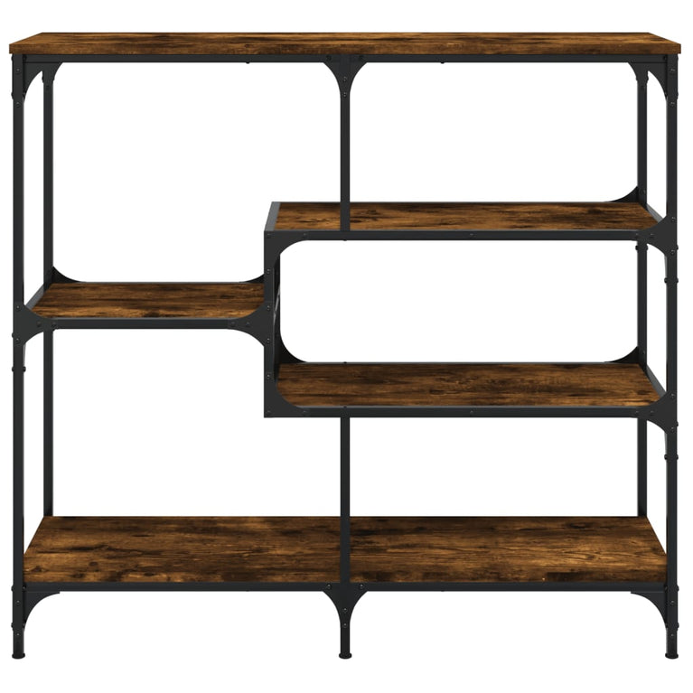 Wandtafel 103x32x95 cm bewerkt hout gerookt eikenkleurig MeubelReus