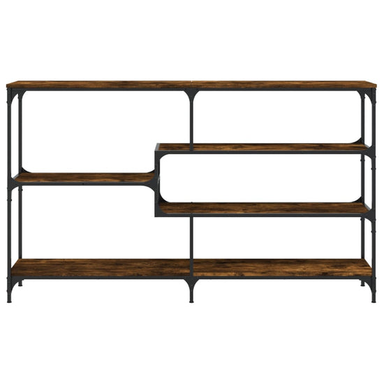 Wandtafel 160x32x95 cm bewerkt hout gerookt eikenkleurig MeubelReus