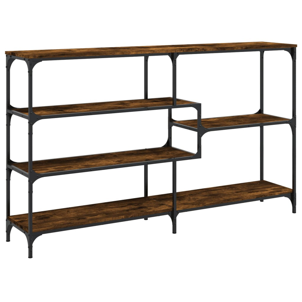 Wandtafel 160x32x95 cm bewerkt hout gerookt eikenkleurig MeubelReus