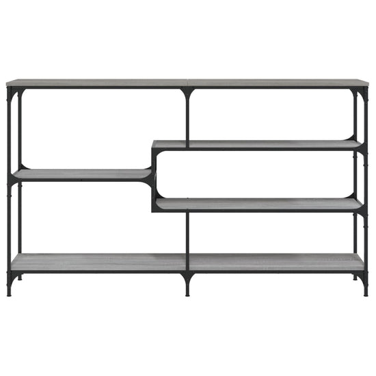 Wandtafel 160x32x95 cm bewerkt hout grijs sonoma eikenkleurig MeubelReus