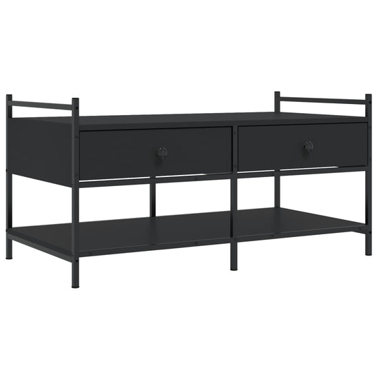 Salontafel 99x50x50 cm bewerkt hout zwart MeubelReus