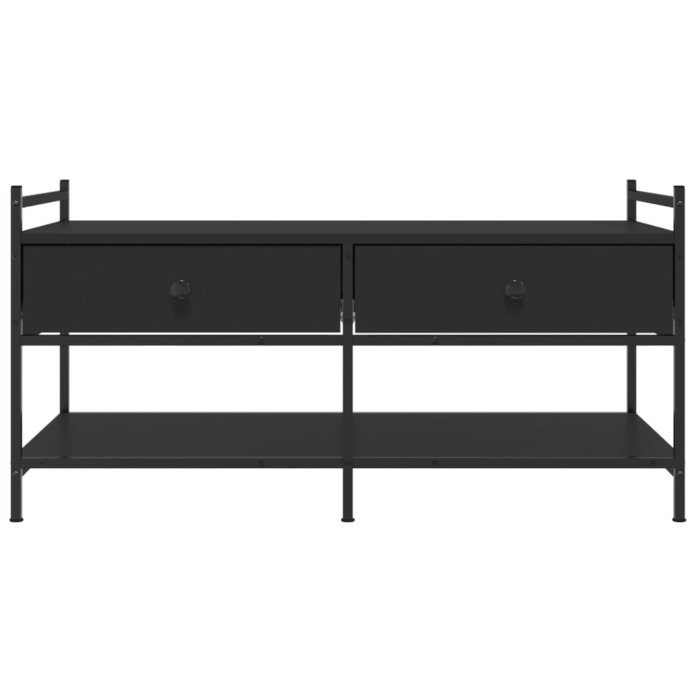 Salontafel 99x50x50 cm bewerkt hout zwart MeubelReus