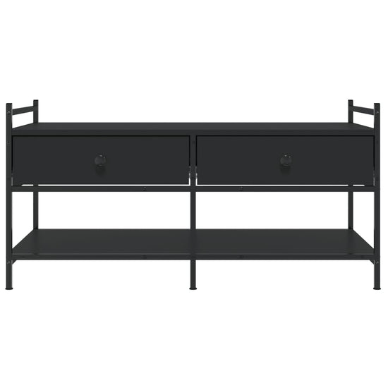 Salontafel 99x50x50 cm bewerkt hout zwart MeubelReus