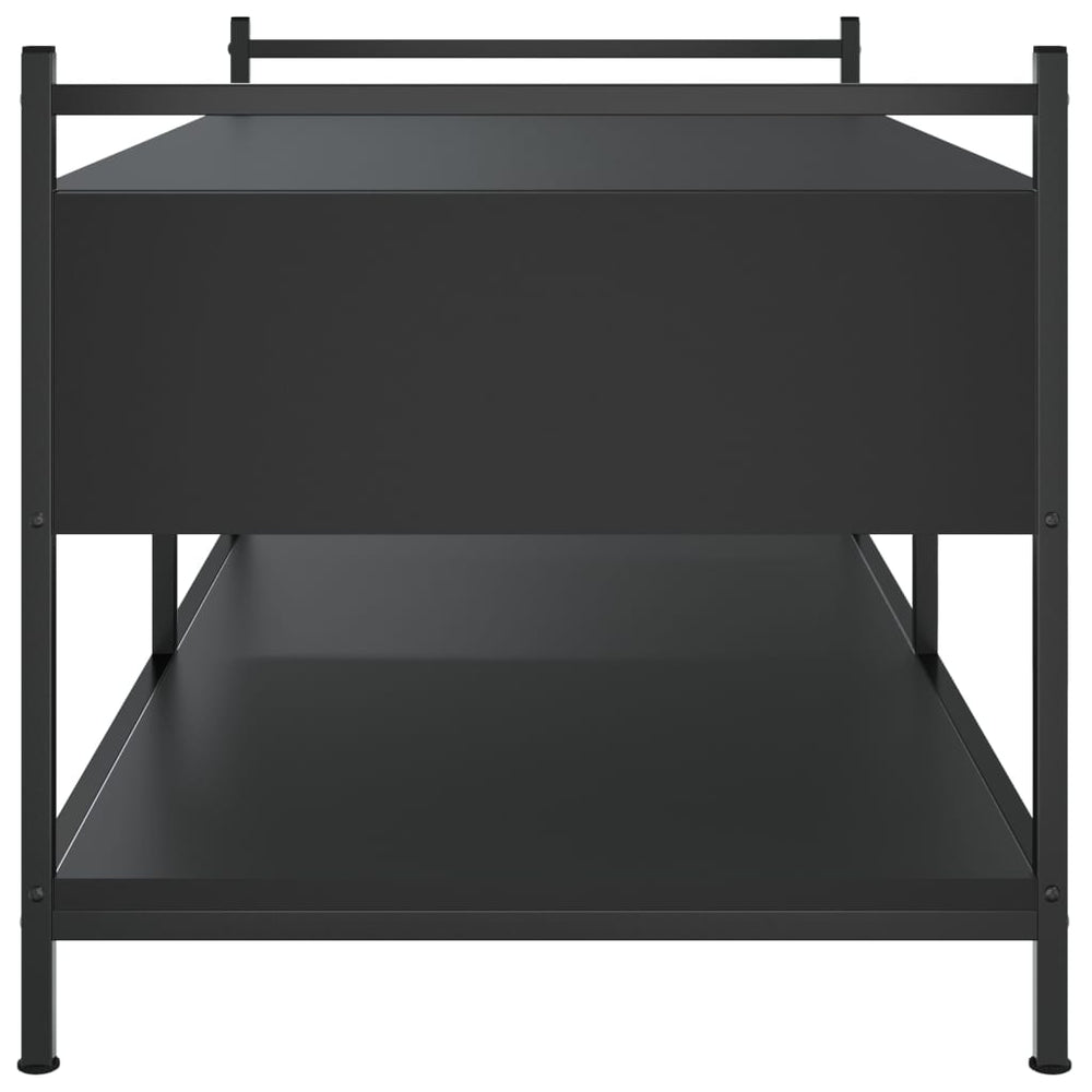 Salontafel 99x50x50 cm bewerkt hout zwart MeubelReus