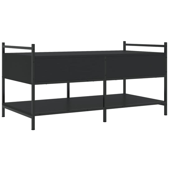 Salontafel 99x50x50 cm bewerkt hout zwart MeubelReus