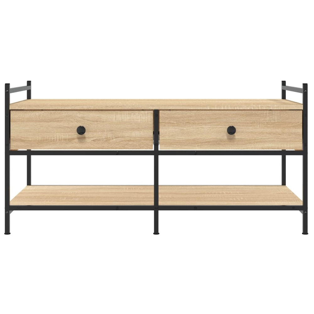 Salontafel 99x50x50 cm bewerkt hout sonoma eikenkleurig MeubelReus