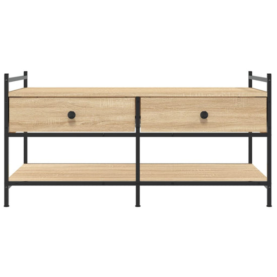 Salontafel 99x50x50 cm bewerkt hout sonoma eikenkleurig MeubelReus