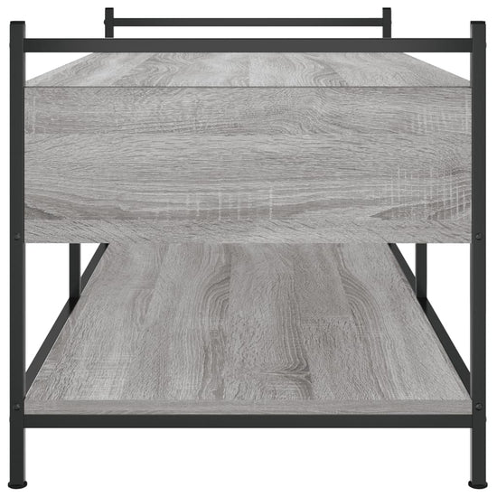 Salontafel 99x50x50 cm bewerkt hout grijs sonoma eikenkleurig MeubelReus