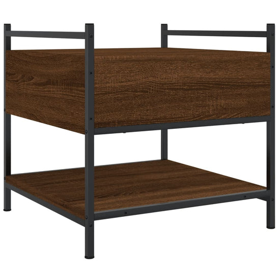 Salontafel 50x50x50 cm bewerkt hout bruin eikenkleur MeubelReus