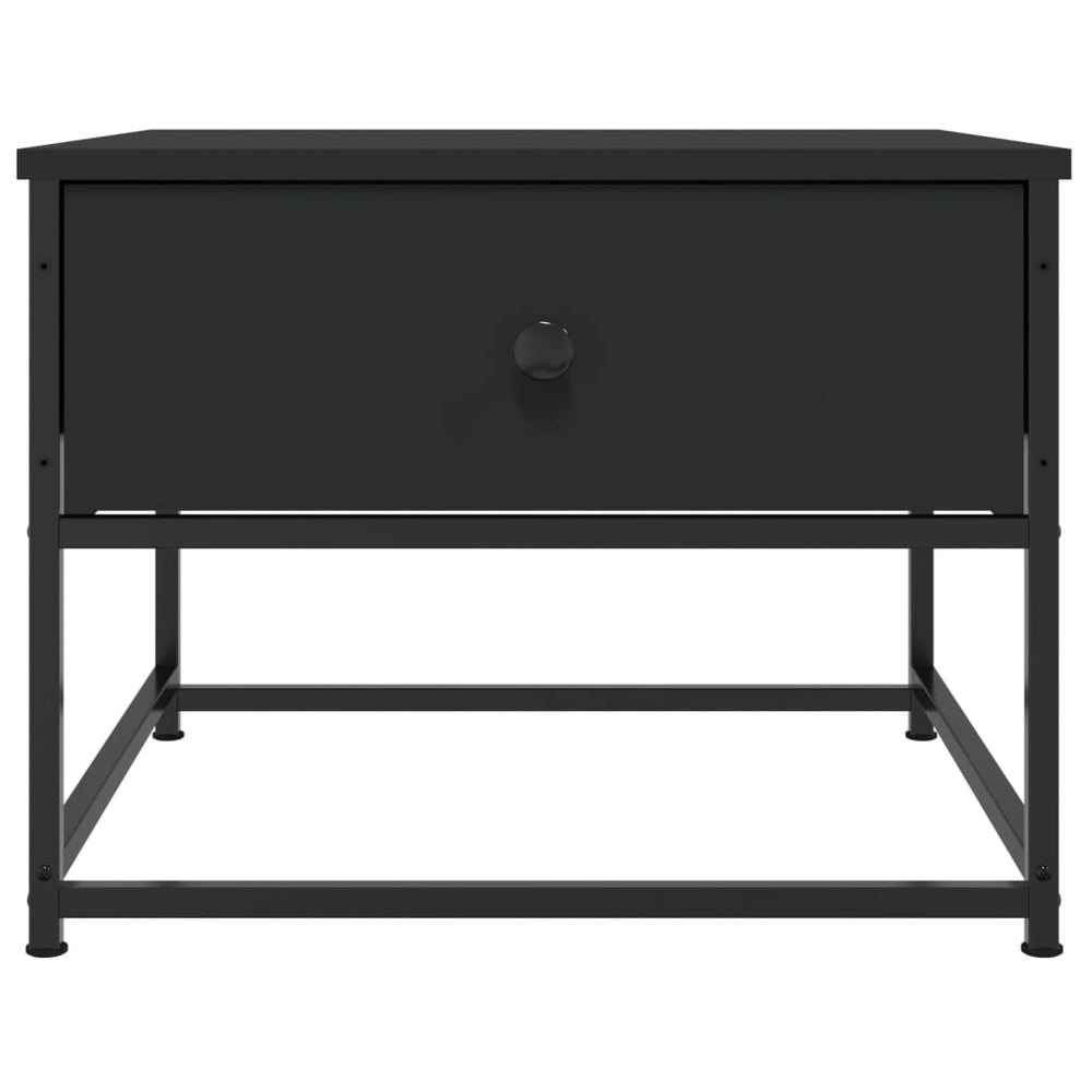 Salontafel 51x51x40 cm bewerkt hout zwart MeubelReus