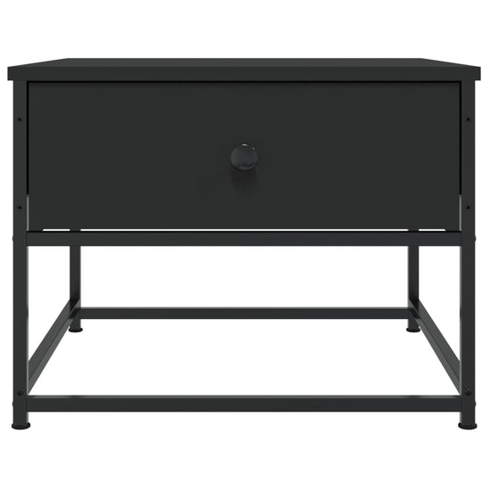 Salontafel 51x51x40 cm bewerkt hout zwart MeubelReus