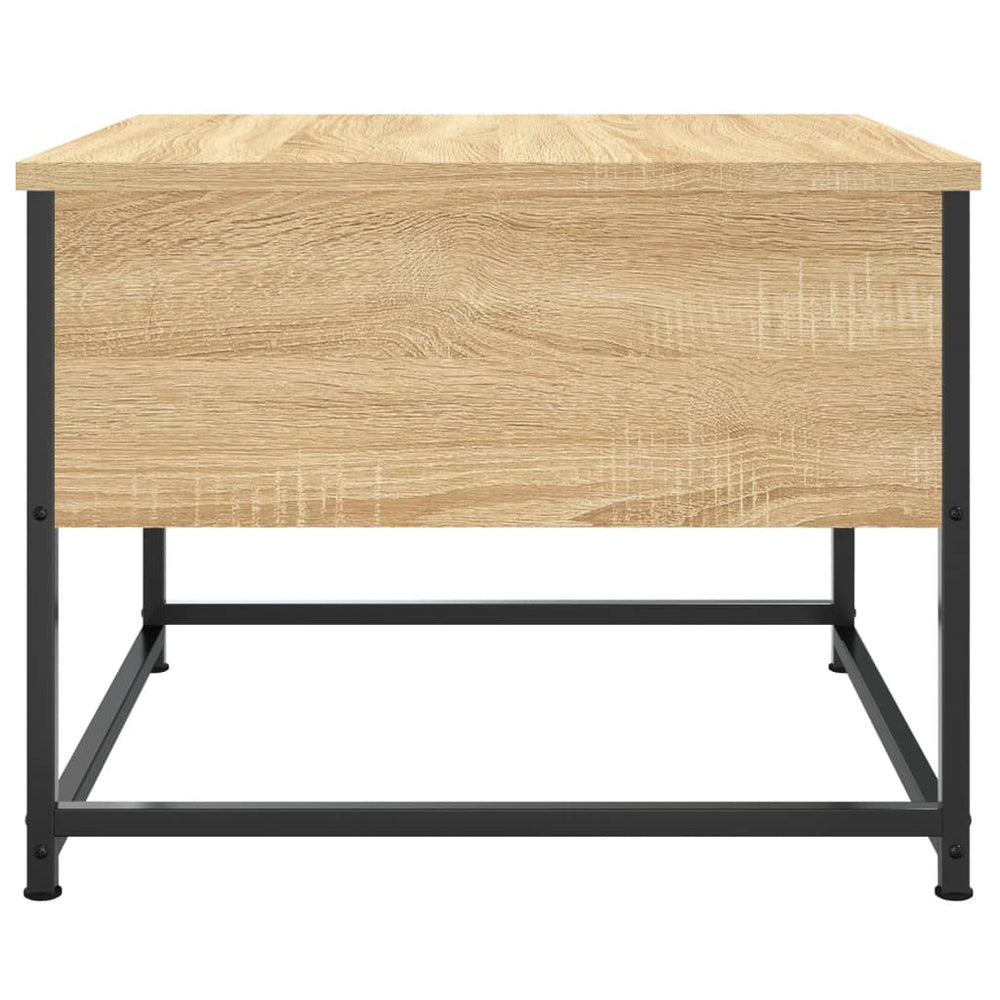 Salontafel 51x51x40 cm bewerkt hout sonoma eikenkleurig MeubelReus