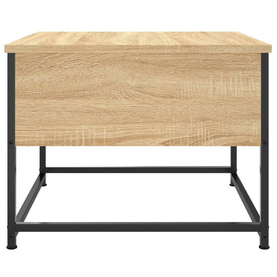 Salontafel 51x51x40 cm bewerkt hout sonoma eikenkleurig MeubelReus