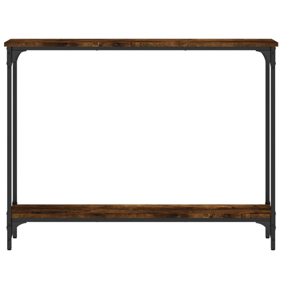 Wandtafel 100x22,5x75 cm bewerkt hout gerookt eikenkleurig MeubelReus