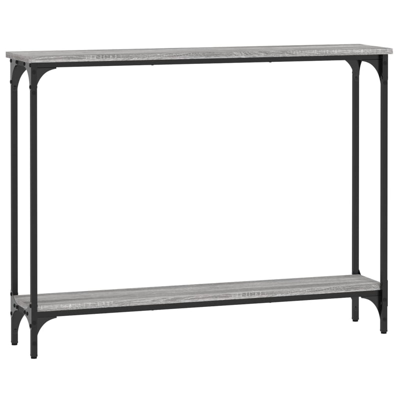 Wandtafel 100x22,5x75 cm bewerkt hout grijs sonoma eikenkleurig MeubelReus