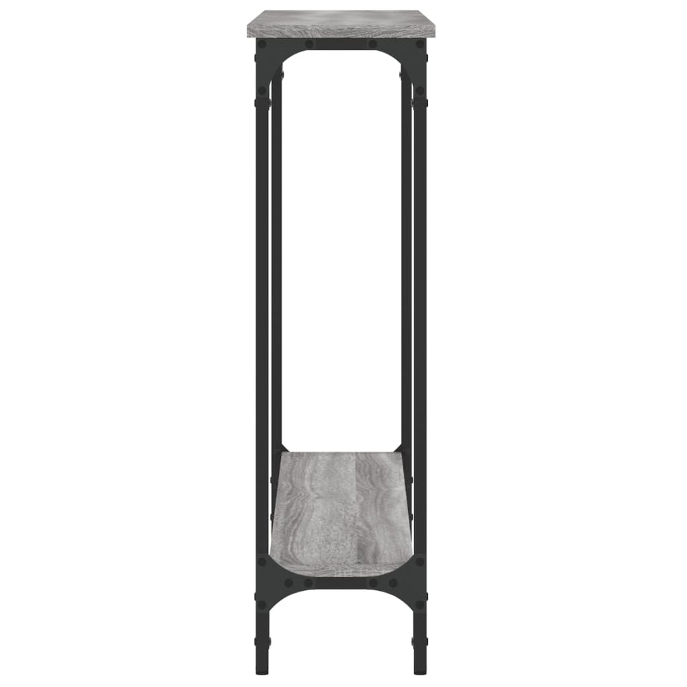 Wandtafel 100x22,5x75 cm bewerkt hout grijs sonoma eikenkleurig MeubelReus