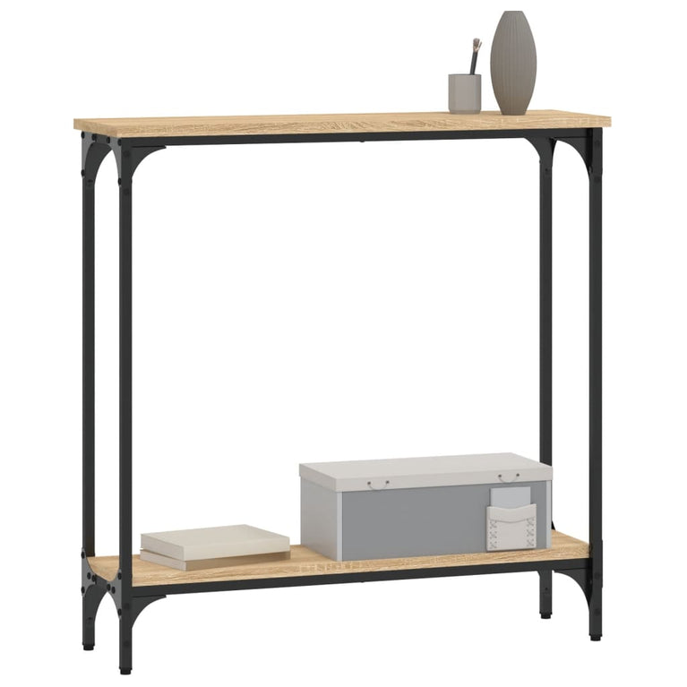 Wandtafel 75x22,5x75 cm bewerkt hout sonoma eikenkleurig MeubelReus