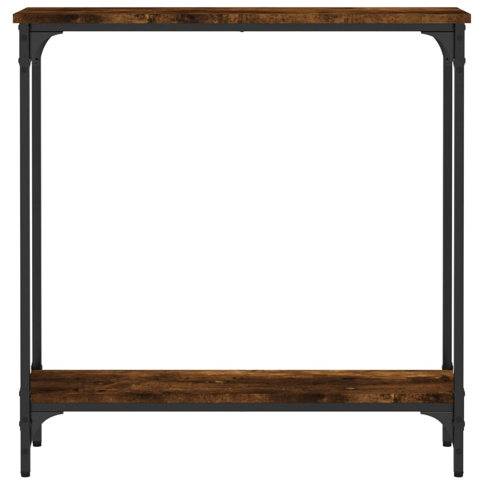 Wandtafel 75x22,5x75 cm bewerkt hout gerookt eikenkleurig MeubelReus