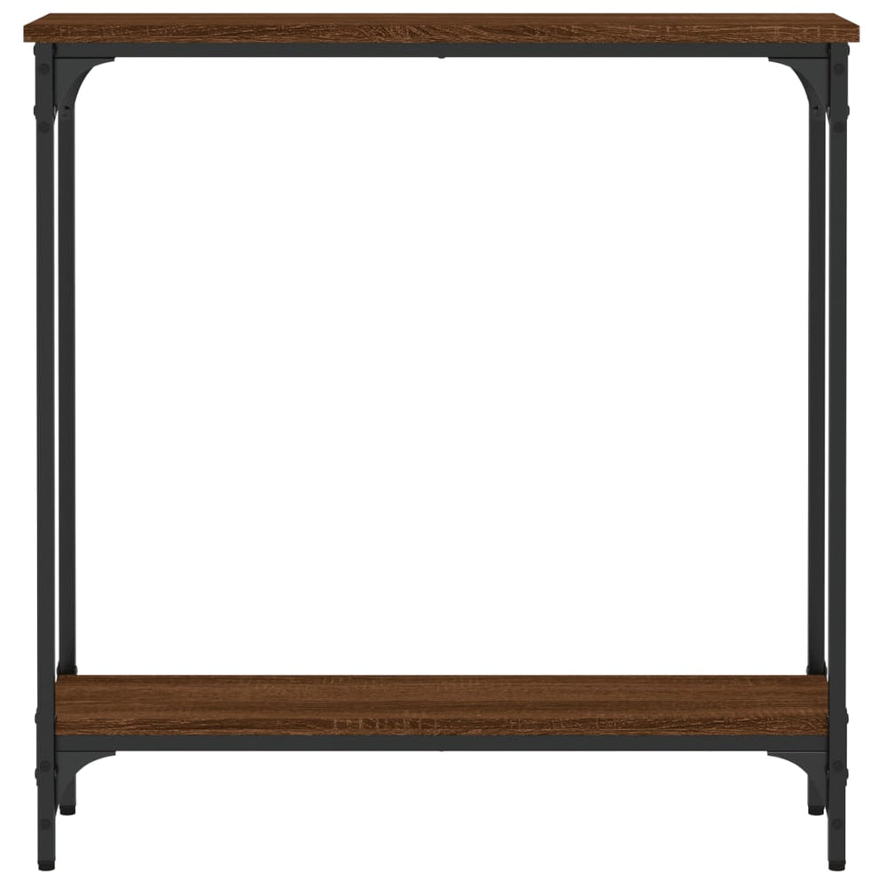 Wandtafel 75x22,5x75 cm bewerkt hout bruin eikenkleur MeubelReus