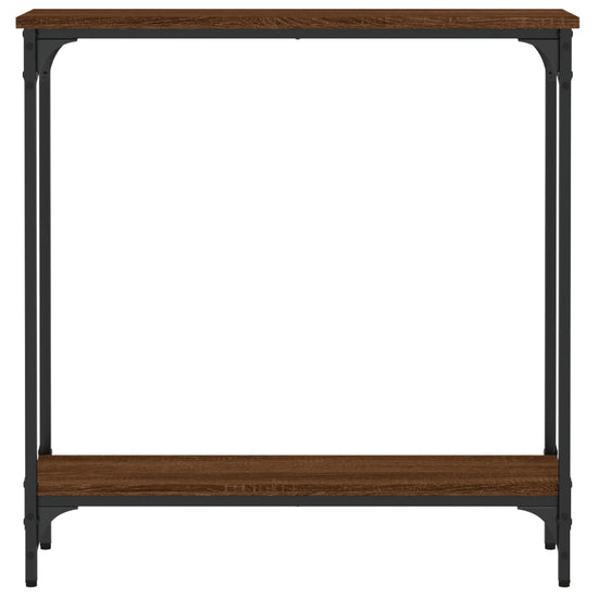Wandtafel 75x22,5x75 cm bewerkt hout bruin eikenkleur MeubelReus