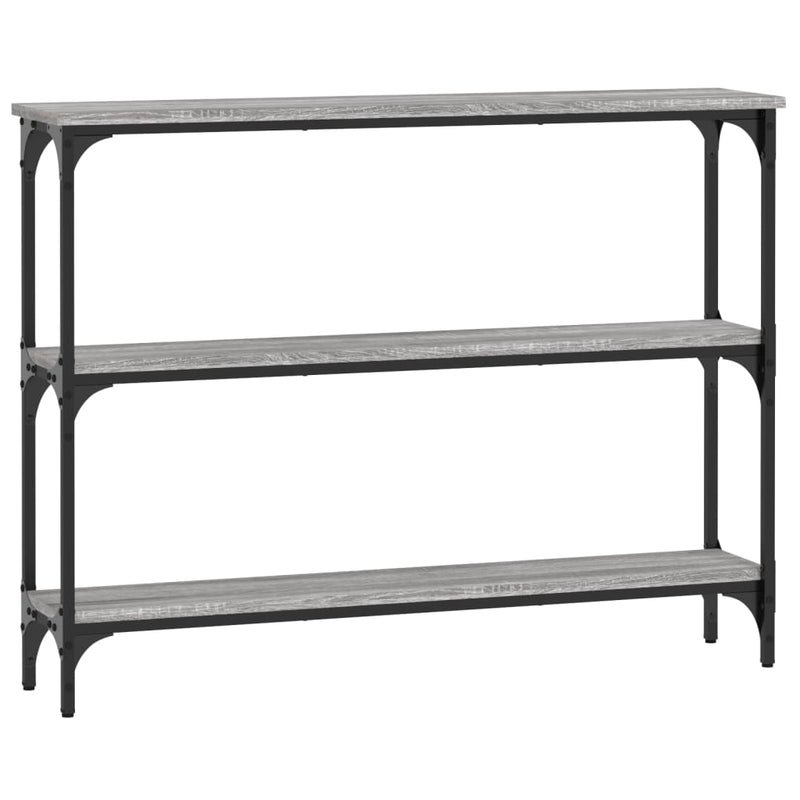 Wandtafel 100x22,5x75 cm bewerkt hout grijs sonoma eikenkleurig MeubelReus